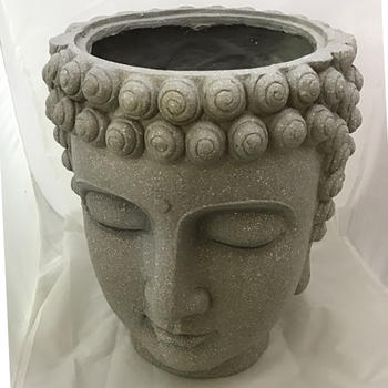 Vase Tête Budha H44cm