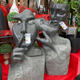 Palmiers Oliviers & Arbustes : Fontaine aux 3 visages exclusif 80x34