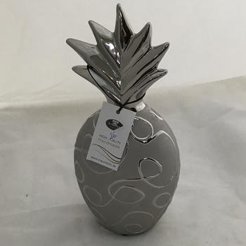 ananas argenté 26cm